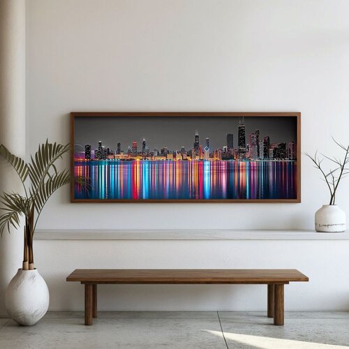 WALLXPERT FAH142-150 Multicolor Decorative Framed MDF Painting Cene