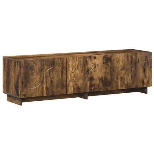  TV stalak 140 x 34 5 x 40 cm Dimljeni hrast Konstruirano drvo - Dimljeni hrast 140 x 34 5 x 40 cm Slike