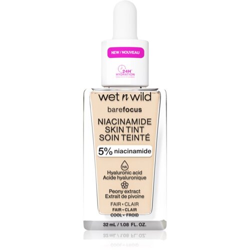 Wet'n wild Bare Focus Niacinamide Skin Tint lahki vlažilni tekoči puder odtenek Fair 32 ml Cene