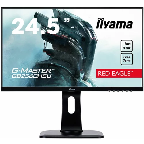 Iiyama G-MASTER Red Eagle GB2560HSU-B1 62,2cm (24,5") FHD TN HDMI/DP/USB FreeSync 1ms 144 Hz zvočniki gaming LED LCD monitor
