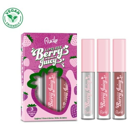 Rude Cosmetics set sjajeva za usne berry juicy | sjajevi i balzami za usne Slike