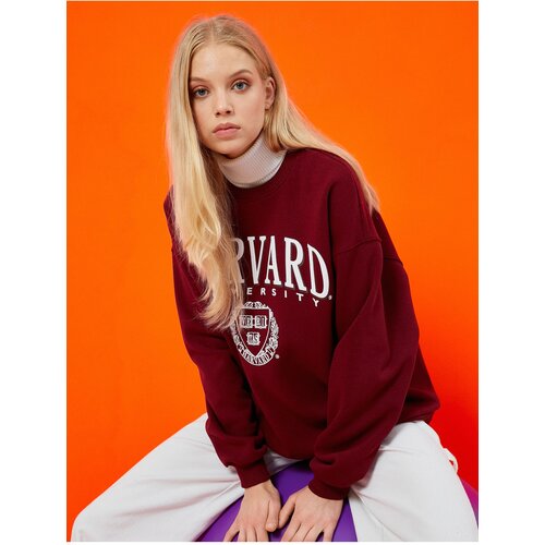 Koton Sweatshirt - Burgundy - Relaxed Slike