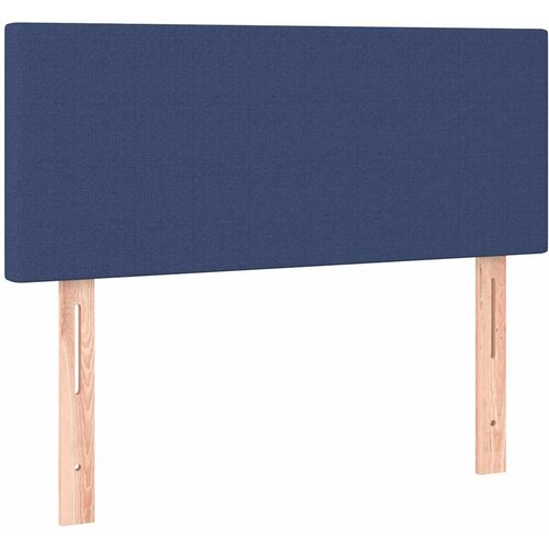  Krevet s oprugama i madracem plavi 90 x 200 cm od tkanine Slike