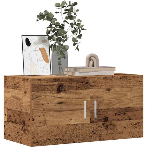 vidaXL Stenska omara Old Wood 80x39x40 cm Inženirski les Cene