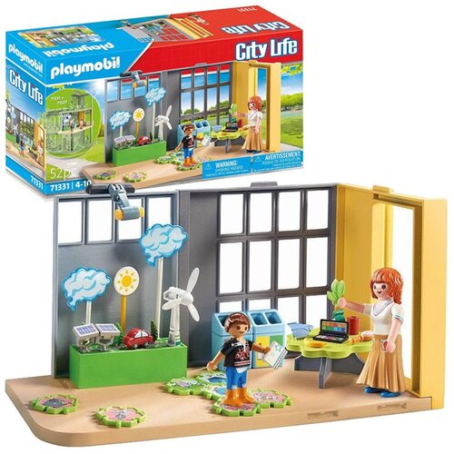 Playmobil 52-dijelni građevinski blokovi 71331 &amp;Scaron;kolski dodatak znanost o okoli&amp;scaron;u ZA5992 Slike