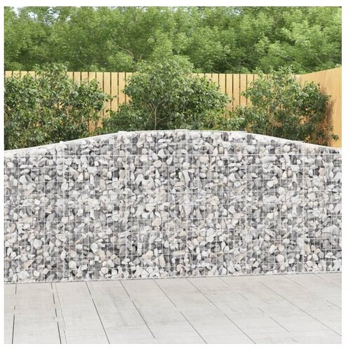  Gabionska ko&scaron;ara s lukom 400x50x100/120 cm pocinčano željezo Cijene