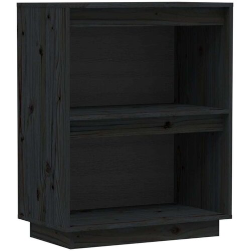 VidaXL konzolna omarica črna 60x34x75 cm trdna borovina Slike