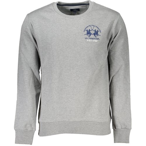 La Martina MEN&amp;amp;#39;S GRAY ZIPLESS SWEATSHIRT Slike