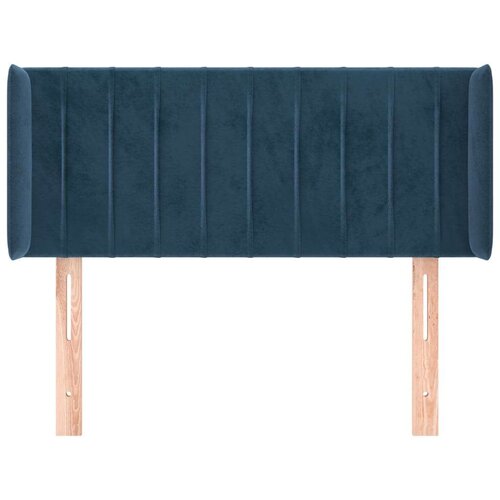  Uzglavlje s u&amp;scaron;ima tamnoplavo 103x16x78/88 cm bar&amp;scaron;unasto Slike