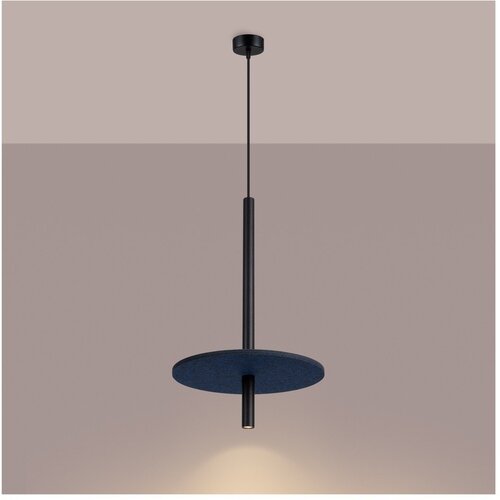 Sollux Tamno plava/bež metalna viseća svjetiljka &amp;oslash; 30 cm Rilu &amp;ndash; Slike