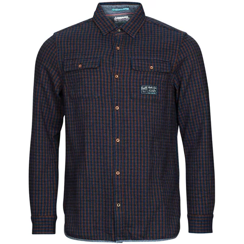 Scotch & Soda Regular Fit Mid-Weight Cotton Flannel Check Shirt Multicolour