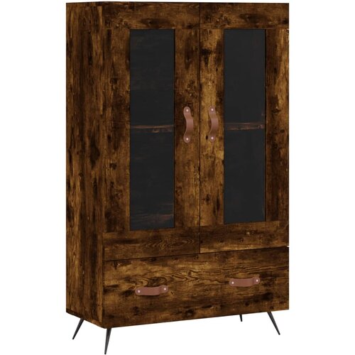 Maison Chic Visoka omara - Komoda - Predalnik dimljeni hrast 69,5x31x115 cm inženirski les, (21721212) Cene