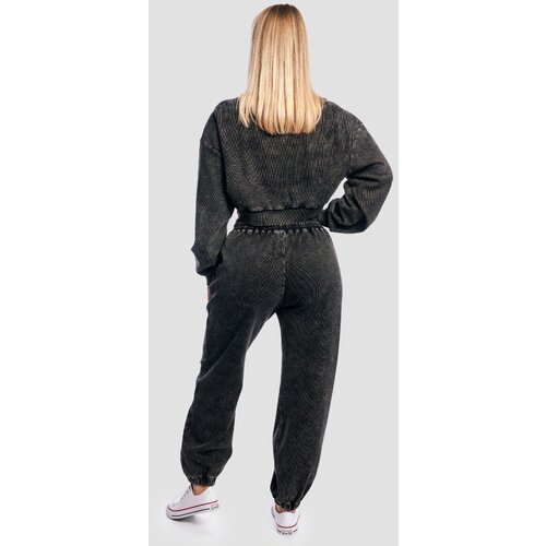 GymBeam Ženska trenerka Aura Washed Black Slike