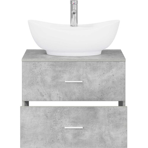  Set namje&amp;scaron;taja za kupaonicu Betonska siva Konstruirano drvo 62.5 x 44.5 x 50 cm Slike