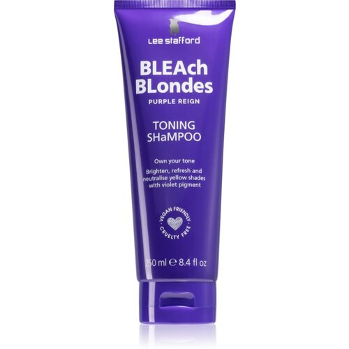 Lee Stafford Bleach Blondes Toning Shampoo &amp;scaron;ampon za plavu kosu neutralizirajući žuti tonovi 250 ml Slike