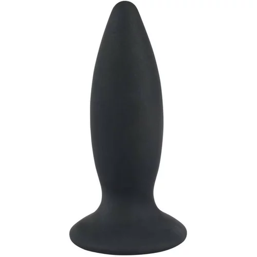 Black Velvets Black Velvet S - Začetni analni vibrator z možnostjo polnjenja - majhen (črn)