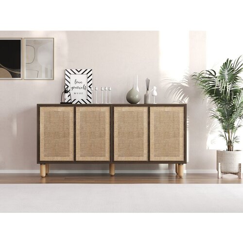 Hanah home Konzolni sto Leıla, 150x73x36 cm, Hrast-braon Cene