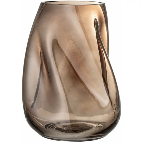 Bloomingville Vaza iz rjavega stekla Ingolf, višina 26 cm