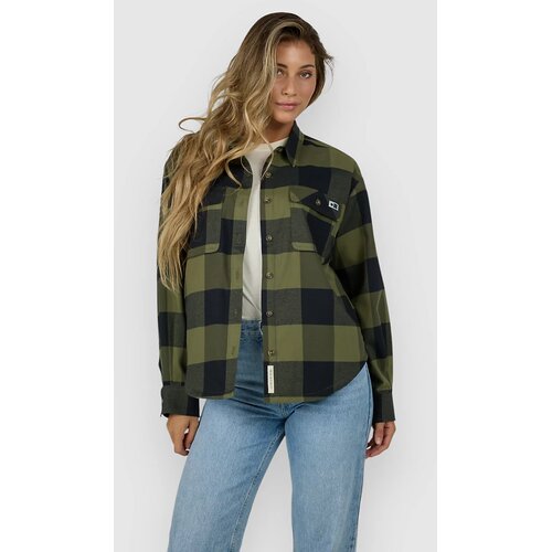 Salty Crew Fathom Flannel Srajca olive Slike