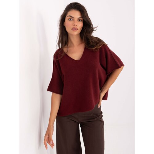 Italy Moda Sweater-IT-SW-2202.52-burgundy Slike