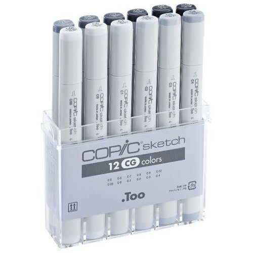  Flomasteri COPIC Sketch Cool Grey - set 12 kom (Flomasteri COPIC) Cene