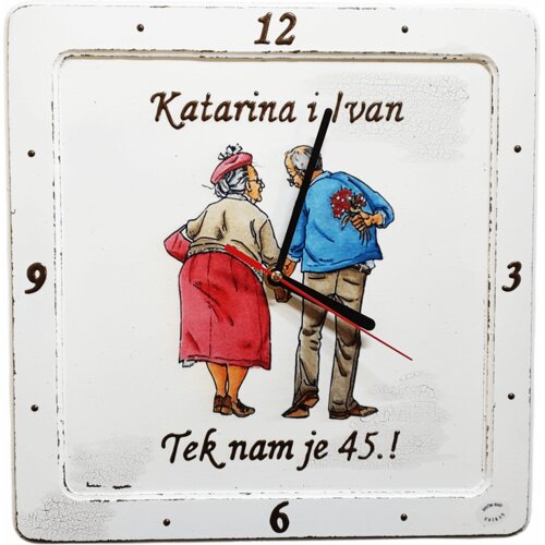  Darilo za obletnico poroke Stenska ura Š1701 Cene