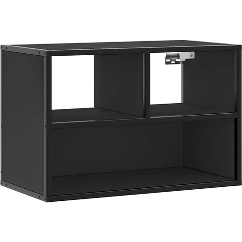 Maison Chic TV omarica - TV enota - Televizijska omarica črna 60x31x39,5 cm inženirski les in kovina, (21701680) Cene