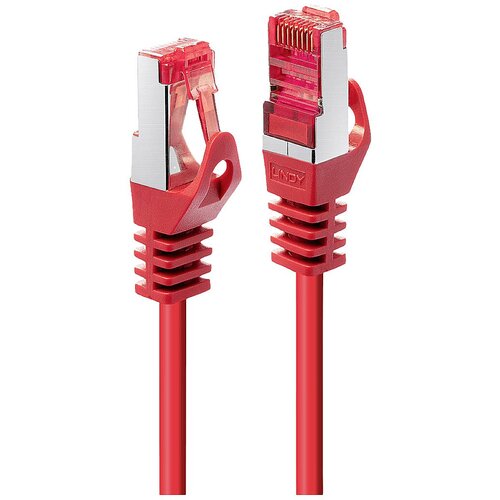 Lindy 47361 RJ45 omrežni kabel\, Patch kabel CAT 6 S/FTP 0.50 m rdeča 1 kos, (20419777) Cene