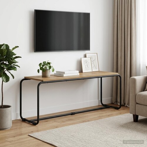  TV stalak 113.5 x 35.5 x 42 cm Hrast artisan Konstruirano drvo Cijene