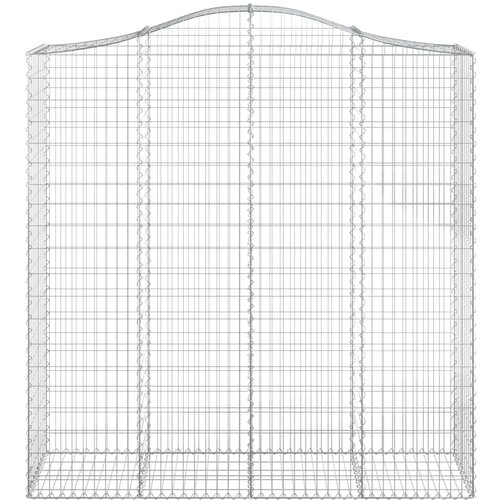  Gabionska ko&amp;scaron;ara s lukom 200x50x200/220 cm pocinčano željezo Slike