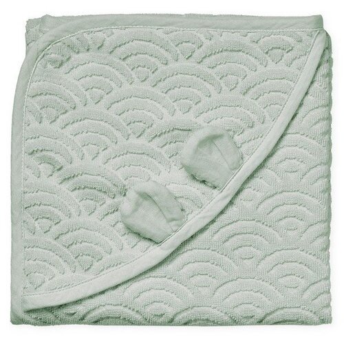 CamCam Copenhagen Mentol zeleni dječji ručnik s kapuljačom od organskog pamuka 80x80 cm Dusty Green – Cene