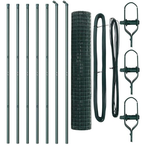 Euro Ograda s 7 Stabljikama 1.5x10 m Galvanizirana Čelik Zelena Cijene