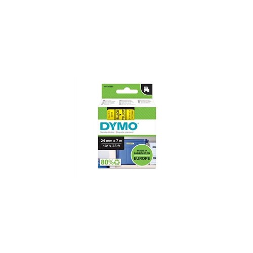 Dymo Traka D1 53718, 24 mm / 7 m (crna/žuta), original Cijene