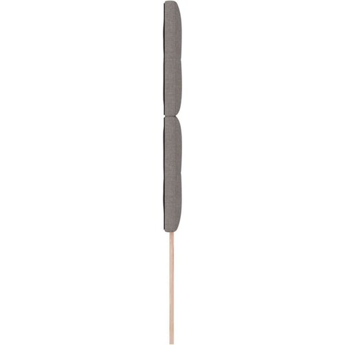  Naslon za glavu s dugmićima taupe 80 cm tkanina Slike