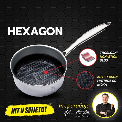 Berlinger Haus Hexagon (3D inox matrica) non-stick posuda za umake Cijene