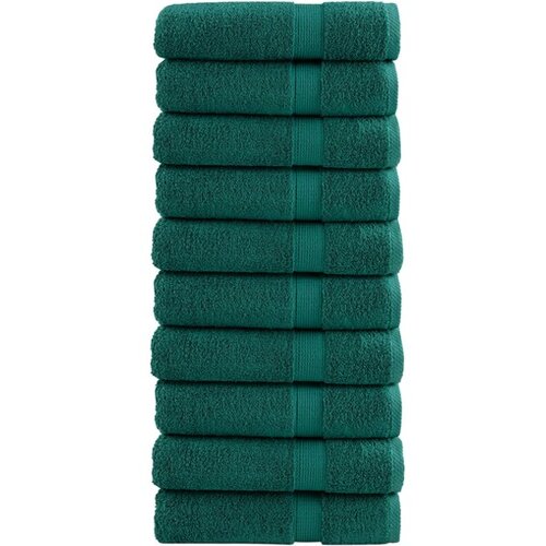 VidaXL Ručnici za kupanje SOLUND 10 kom tirkizni 100x150 cm 600 gsm Slike