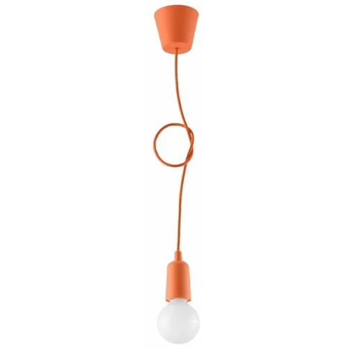 Nice Lamps Oranžna viseča svetilka ø 5 cm Rene –