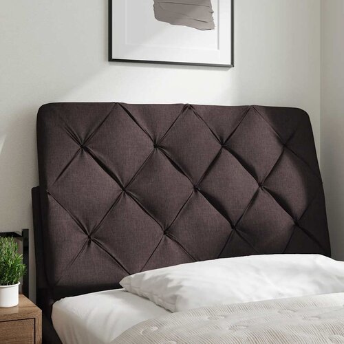 Maison Chic posteljno vzglavje - vzglavna omarica - vzglavna stranica temno rjava 90 cm blago, (21704377) Cene