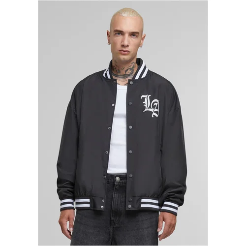 Mister Tee Men's Los Angeles Arc Light College Jacket Black