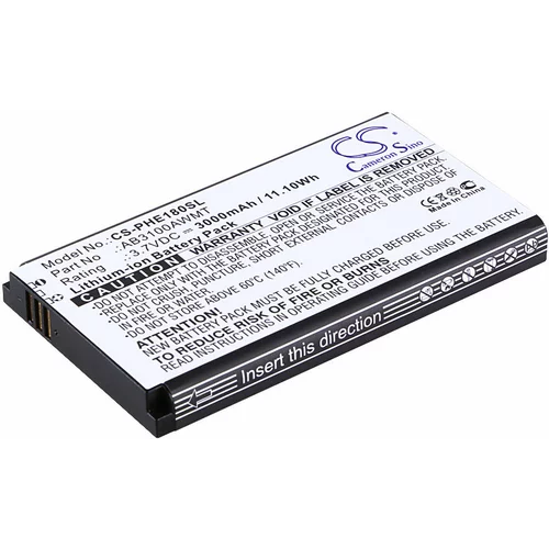 VHBW Baterija za Philips Xenium CTE180 / E180 / E560, 3000 mAh