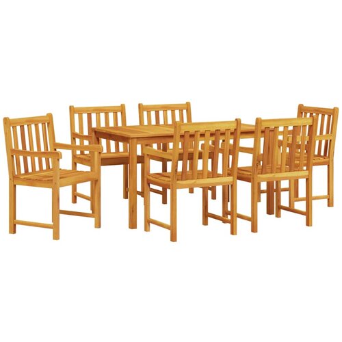  Vrtni set za objed 5 kom. Smeđa Čvrsto drvo akacije 140 x 80 x 74 cm Slike