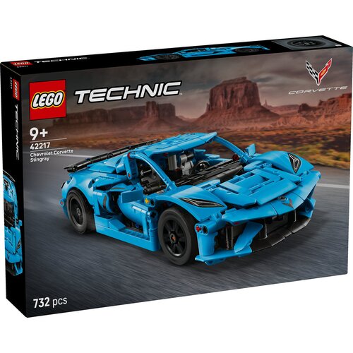 Lego Technic - Modri Chevrolet Corvette Stingray (42217) Slike