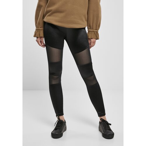 Urban Classics Women's Shiny Tech Mesh Leggings - Black Cijene