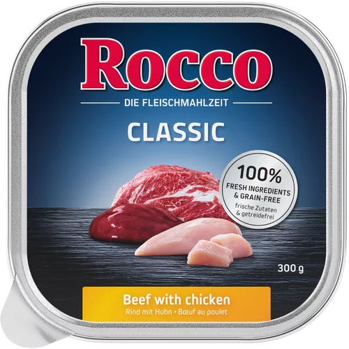 Rocco Varčno pakiranje Classic pladnji 27 x 300 g - Govedina s piščancem