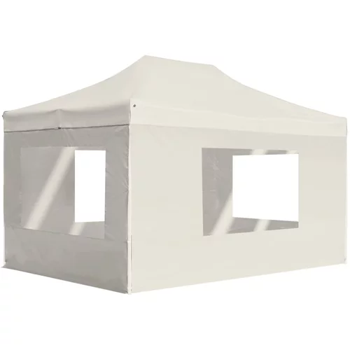  Profesionalni sklopivi šator za zabave 4,5 x 3 m krem