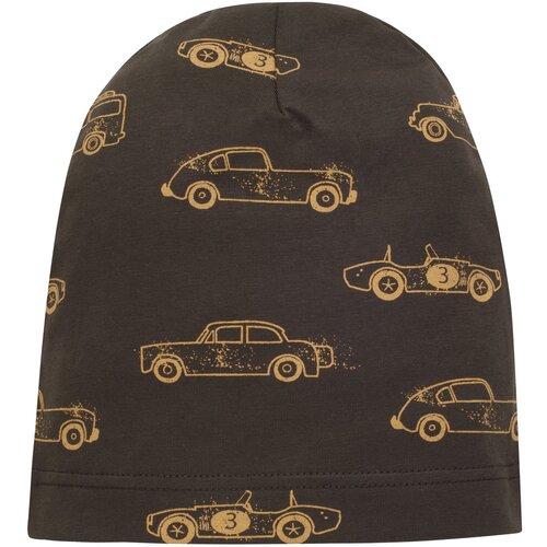 Pinokio Bonnet - Cappello A Cuffia Per Ragazzino In Cotone, Modello Wooden Pony Beige, Lavabile In Lavatrice Fino A 40°C