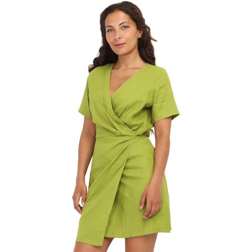 La Modeuse Kratke obleke 67133_P156056 Zelena Slike