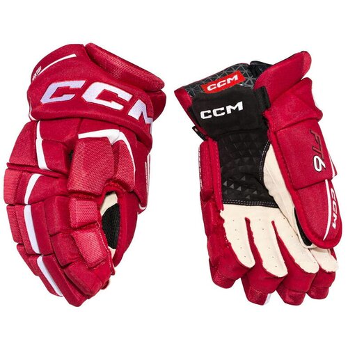 CCM Ice Hockey Gloves JetSpeed FT6 Red/White 10 inch Slike