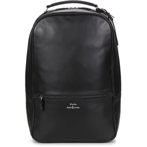 Polo Ralph Lauren BACKPACK SMOOTH LEATHER Crna