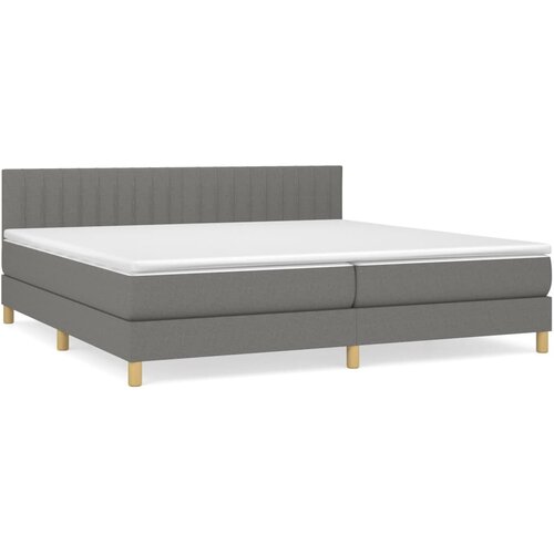 Maison Chic Box spring postelja - Vzmetna postelja z vzmetnico temno siva 200x200 cm blago SL6588, (21904158) Cene